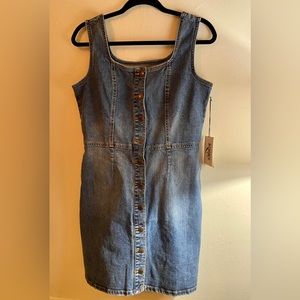 Brand New Jordache Denim Dress, Medium